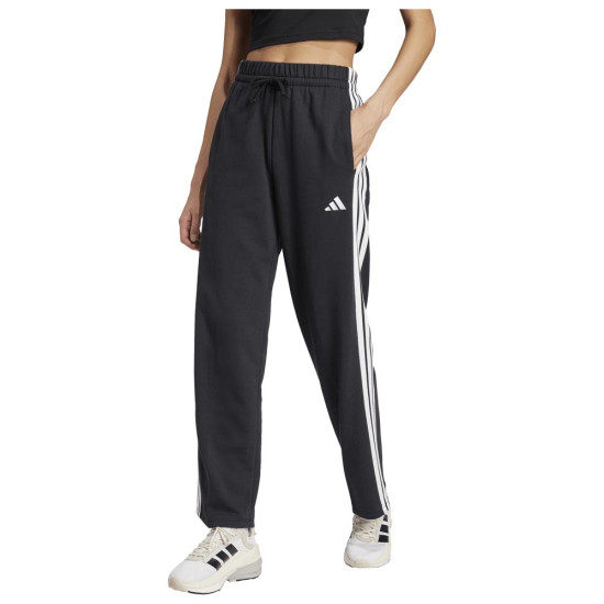 Adidas Γυναικείο παντελόνι φόρμας Essentials 3-Stripes Open Hem French Terry Pants